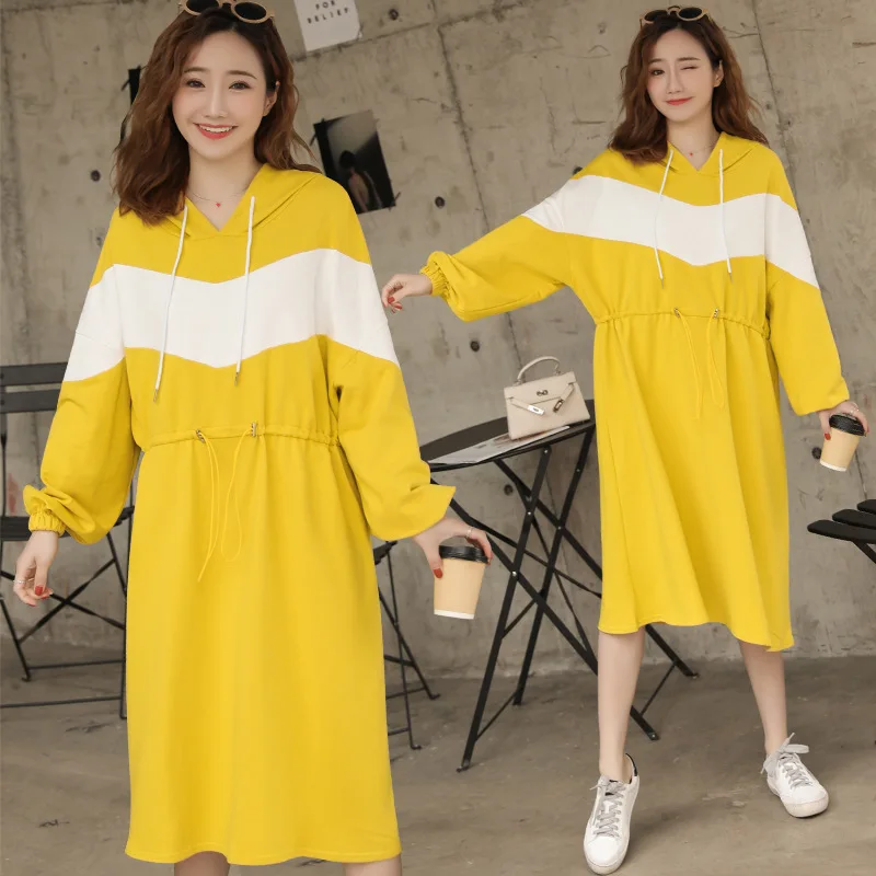 

Maternity Clothes Nursing Large Size Mid-length Loose-Fit Spring Clothing 2019 New Style Loose And Plus-sized Mid-length Hoodie