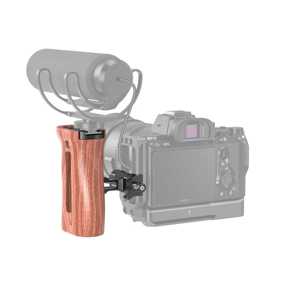 SmallRig qr-камера l-кронштейн Arca совместимая деревянная боковая ручка для Nikon Z6 L Пластина A7M3 l-кронштейн с башмаком для DIY 2399