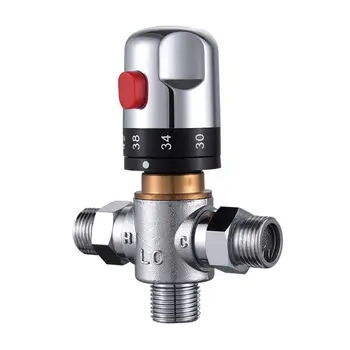 

Brass Thermostatic Valve Mixer Water Temperature Control Bathroom Faucet Valve