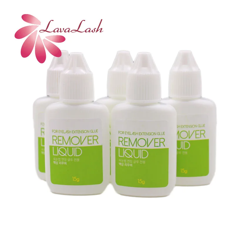 Removedor de Líquido Preço por Atacado para Extensões de Cílios Loja de Cílios Garrafa Coreia Makeups Ferramentas Falsos Transparente 1 15ml 2 atacado para extensões de cílios 15ml coreia