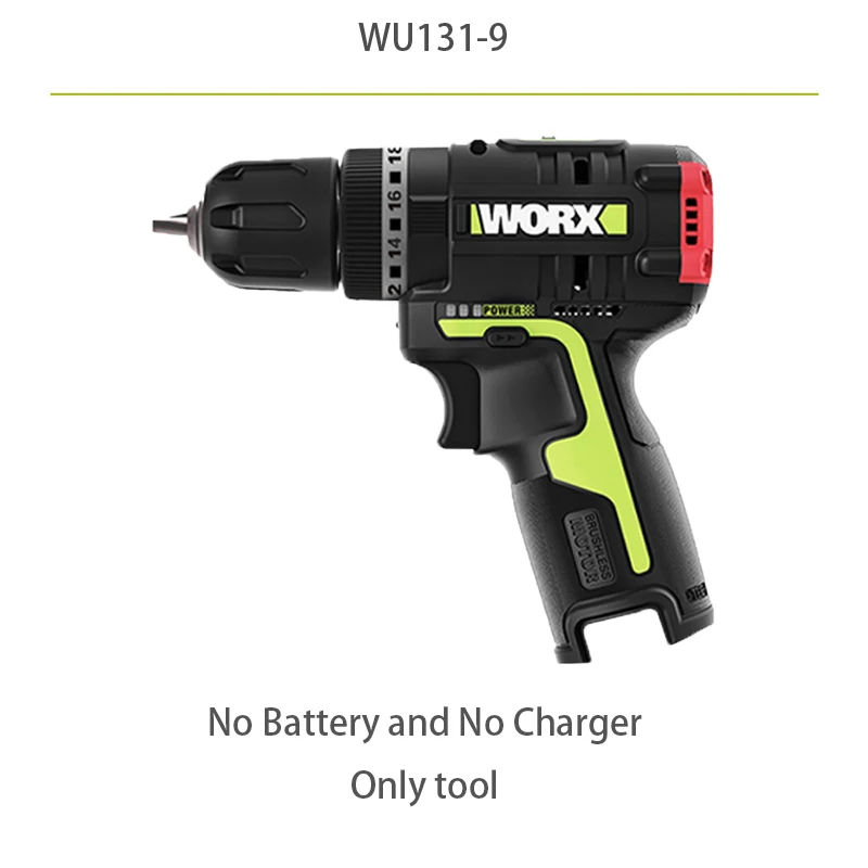 Шуруповерт WORX WU131 с бесщеточным двигателем 12 В профессиональный инструмент 1