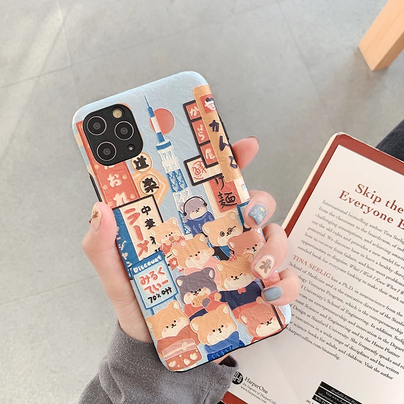 Милые Мультяшные чехлы для телефонов с изображением Шиба ину для iPhone 11Pro Max 11, мягкий полный Чехол для iPhone X, XS, 6, 6 S, 7, 8, 11 Plus, чехлы на заднюю панель
