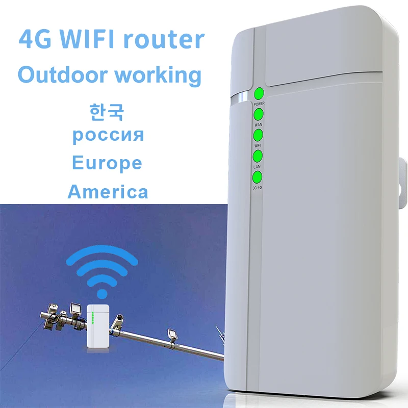GC112 водонепроницаемый уличный роутер 4G CPE LTE Wi-Fi SIM-карта точка доступа для IP-камеры