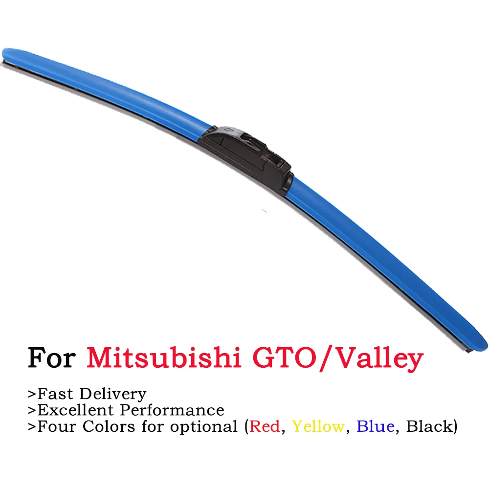 

HESITE Colored Hybrid Wiper Blades For Mitsubishi GTO Starion Tredia Valley Celeste Cordia Sigma Vehicles 2Pcs Windshield Wipers