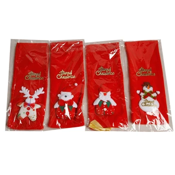 

4Pc Wine Bottle Cover Bags Xmas Christmas Decoration Supplies Home Party Santa Claus Christmas Tableware Ornament Gift