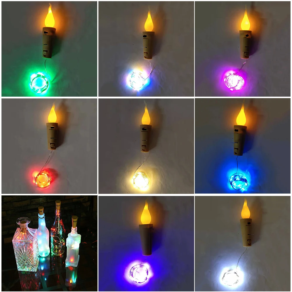 10 светодиодный инструмент для установки пробок в бутылки огни DIY пробковый