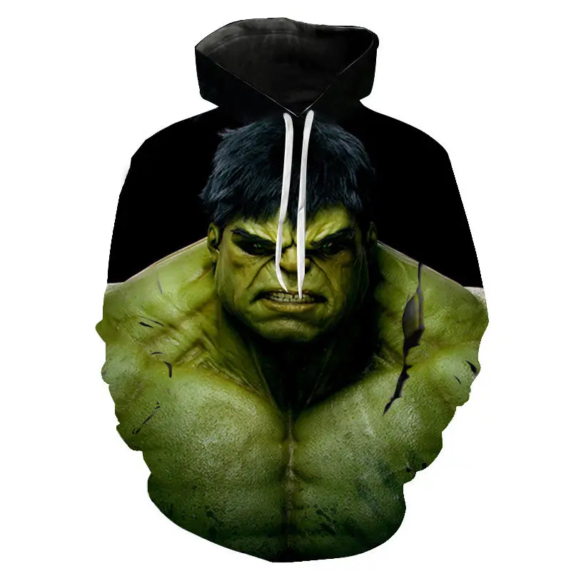 

New Fashion Men Women Children Sweatshirt 3D Print Movie Hulk Hoodies Cool Long Sleeve Marvel Superhero Tops Casual Pullover