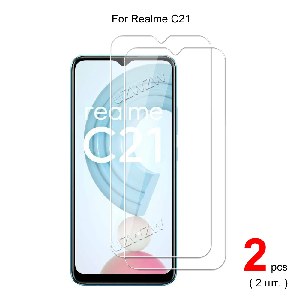 For Realme C21 Premium Tempered Glass Screen Protector Protective Film HD Clear Protecting Guard | Мобильные телефоны и