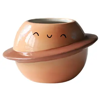 

1 Pc Lovely Creative Portable Durable Succulent Planter Ceramic Flowerpot Flower Pot for Home Dormitory