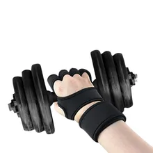 1 пара спортивные перчатки для занятий крестиком Нескользящие пальмовые силиконовые перчатки для занятий тяжелой атлетикой перчатки спортивные перчатки Pesas Gimnasio E1
