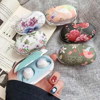 

Earphone Case For Samsung Galaxy Buds Plus Buds+ Cases Cute Flamingo Flowers Hard PC Matte Watercolor Earphone Protective Cover
