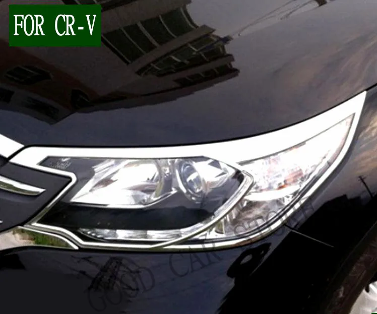 Подходит для 2012- CRV модификация специальная передняя фара крышка украшения ABS гальваника фары рамка яркая полоса patc