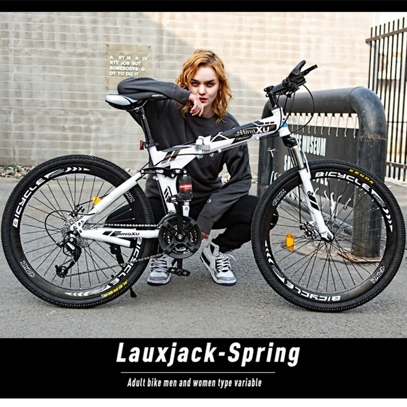 26 inch Men and Women Students spokes and integrated Bicycles 21 24 27 speed High-Carbon Steel Variable Speed Light Bike