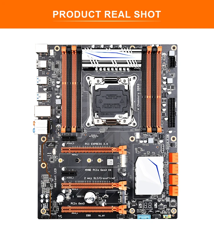 motherboard pc JINGSHA X99 Motherboard LGA 2011-3 Xeon E5 V3 CPU Dual DDR3 DIMM Mining Motherboard 4*SATA 3 PCI-EX16 Slots M.2 Port Up to 256GB top motherboard for pc