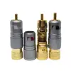 10 мм RCA разъем позолоченный медный Замок Без припоя Nakamichi коаксиальный разъем гнездо адаптер Комплект ► Фото 3/6