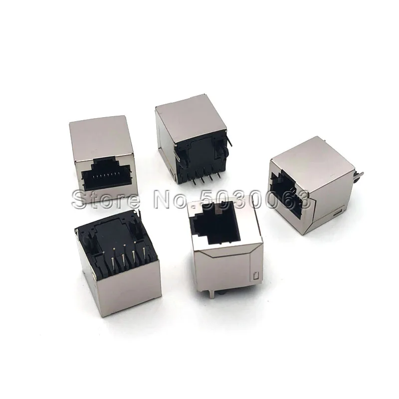 Экранированный сетевой интерфейс RJ45 20 шт./лот вертикальный 180 градусов 5224-8P8C ROHS DIP