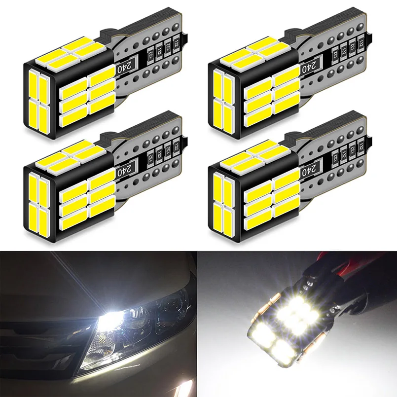 4pcs T10 W5W led Canbus bulbs Auto Interior Lights for Almera Juke Terrano Tiida Teana Note Murano Pathfinder Nissan Qashqai | Автомобили