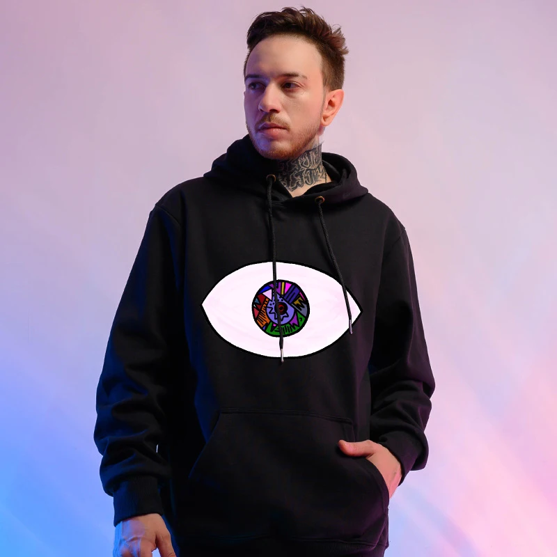 Men's Hoodies Bad Bunny Hoodie New Fashion Long Sleeve Hipster Pullover Tops coat Printing Clothing Man Woman | Мужская одежда