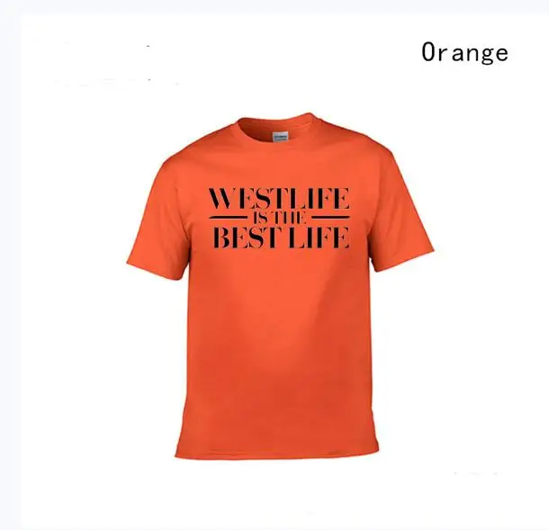 WESTLIFE IS THE BEST LIFE футболка мужская с модным принтом короткий рукав Westlife Band футболка Майки футболки Повседневная футболка - Цвет: 3