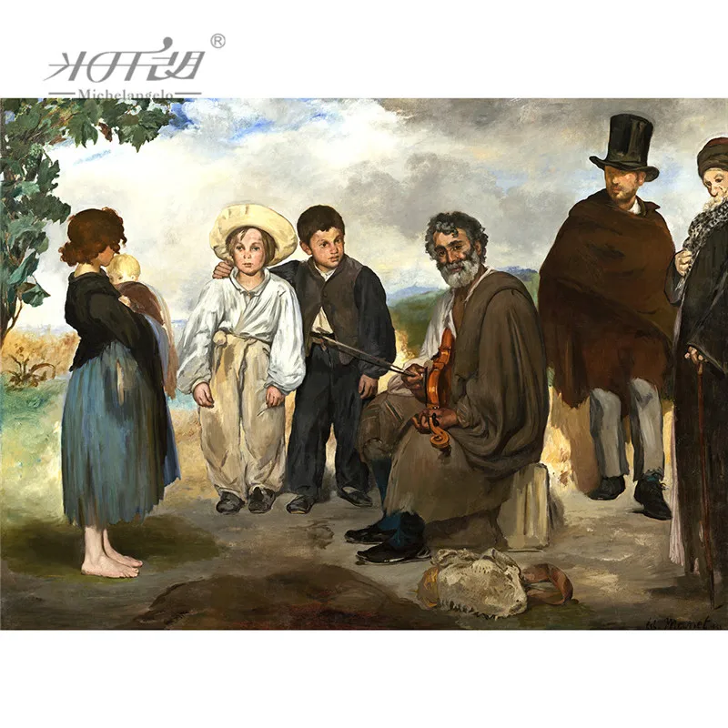 Michelangelo деревянные головоломки 500 1000 1500 2000 штук старый мастер Edouard Manet старый музыкант живопись художественные развивающие игрушки