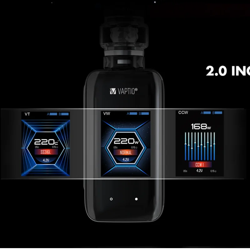 Электронная сигарета Vaptio X HUBBLE GRAMPUS набор для электронной сигареты 220 Вт бокс мод 5