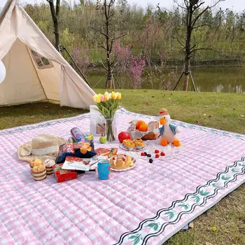 

Outdoors Picnic Waterproof Children Spring Touran Autumn Outing Seaside Holiday Mat Sandy Beach Moisture-proof Picnic Blanket
