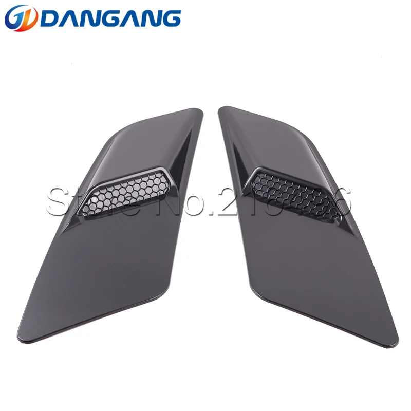 

Black Air Intake Trim Panel For F ord Mustang Rouse 2015-2017 installed on the Hood