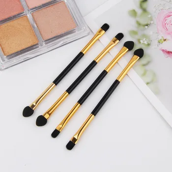 

4pcs sticks Eye Shadow Brushes Powder Brush Double Ended Eyeshadow Applicator Pro Sponge Eye Shadow Make Up Supplies