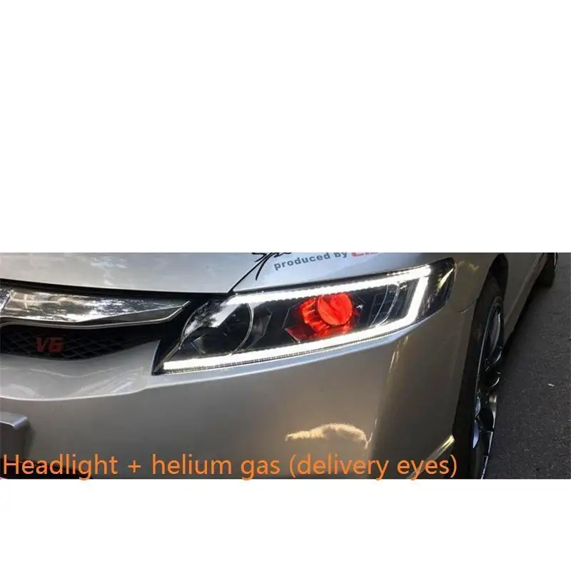 MODEL E Поворотник Automovil автозапчасти Drl дневные ходовые светодиодные Cob фары автомобильные фары в сборе 12 13 14 15 для Honda Civic - Цвет: MODEL E