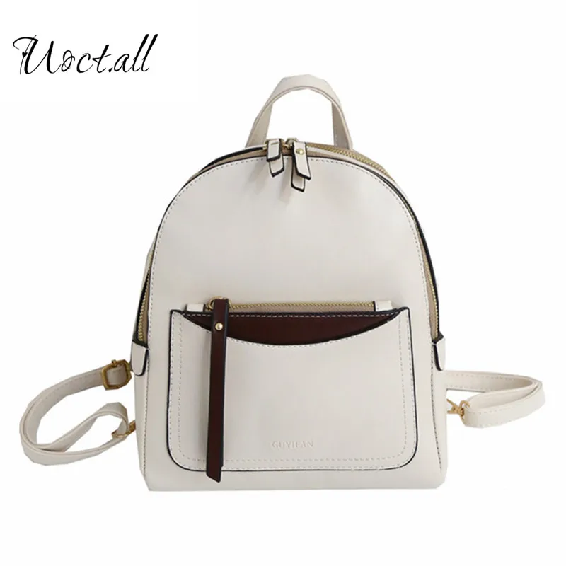 

Fashion 2019 New Contrast Backpack Girls' Small Bag Campus Students' Small Bag Girls' Backpack ins Super Fire Tide