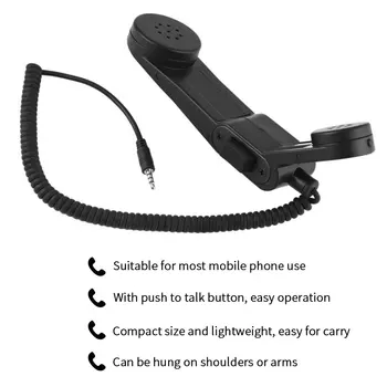 

Back Clip For Mobile Phone Handheld Speaker Elastic Wire Portable Communication Durable Shoulder Microphone Police Patrol