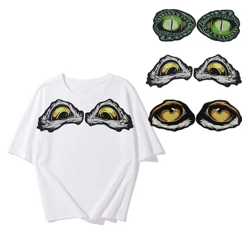 

Owl Eagle Snake Eyes Design Embroidery Patches Iron on Badge Motif Applique for T shirt