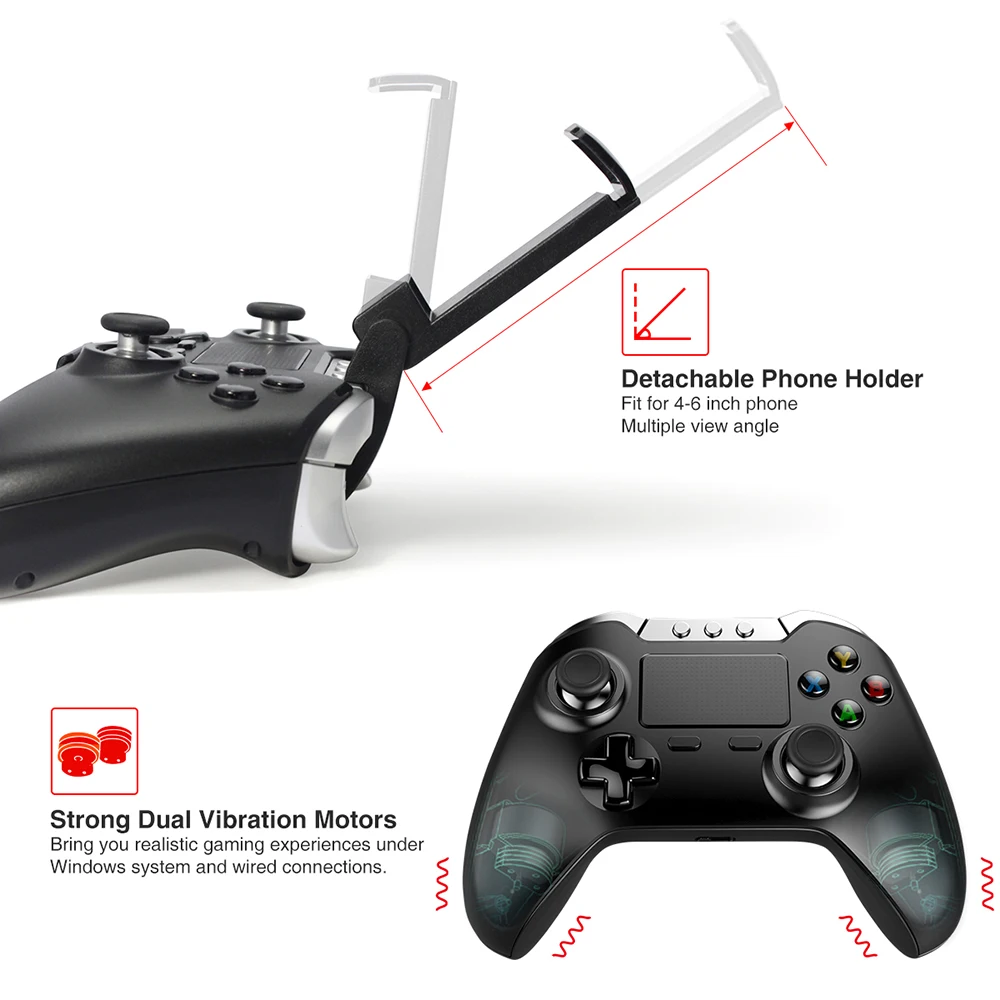 Управление Bluetooth Джойстик для iPhone Android Smart tv Box PC телефон геймпад управление Лер