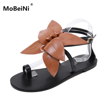 

2020 New Designed Women sandals With Leaves decoration Large Size Rome Sandals Women's Anti-slip Hot Selling Wedges Summer shoes