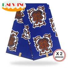 Африканская восковая ткань с принтом Анкара для шитья Анкара африканская ткань 12 ярдов нигерийская хлопковая ткань Гана для платья 90119