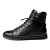 Winter Autumn Men Ankle Lace Up Black Genuine Leather Boots Bottine Botas Hombre Cuero Botines High Top Sneakers ► Photo 2/6