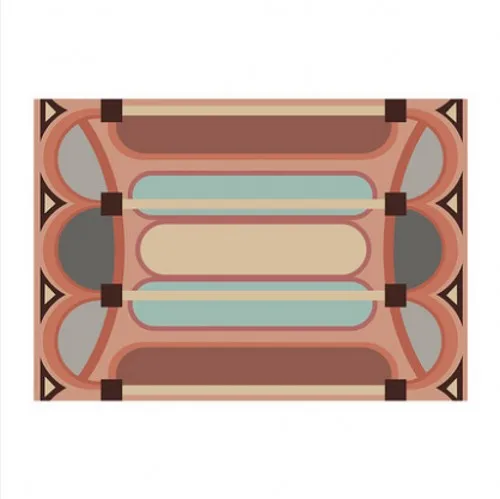 INS популярный ковер с геометрическим узором, большой размер ковер для деревенского дома, нордический декоративный коврик для гостиной - Цвет: as picture