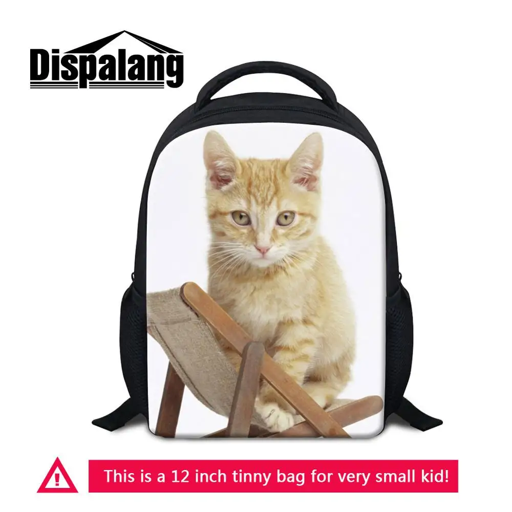 Backpack03 12 дюймов мини рюкзак для девочек полиэстер школьные сумки животные кошка печать детский сад Bookbags дети ежедневно рюкзак Sac Dos - Цвет: Backpack03