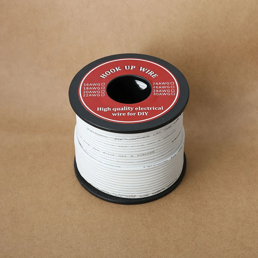Borracha Isolada, Cobre Estanhado, 22 AWG, UL3132, 300V, 50m - 100m