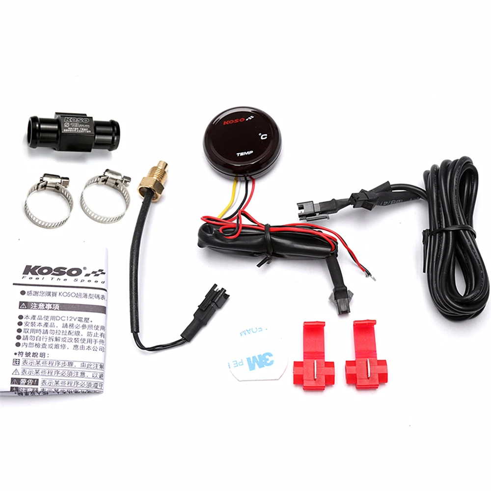 Мотоцикл датчик температуры для XMAX250 300 NMAX CB500X Cb650F YBR125 круглый KOSO мотоцикл термометр адаптер питбайк