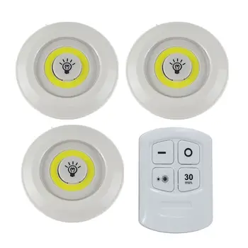 

Remote Control LED Battery Operated Stick On Lights Wireless Cupboards Lights
