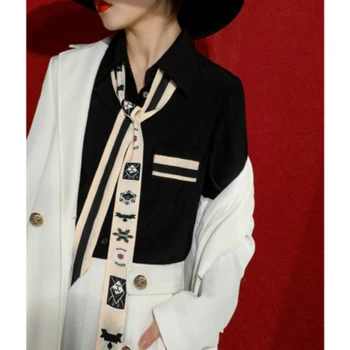 

Women Chiffon Blouse 2020 Spring Fashion Women's Shirts Bow-knot Womens Tops and Blouses Long Sleeve Fashion Blouse Shirt L565