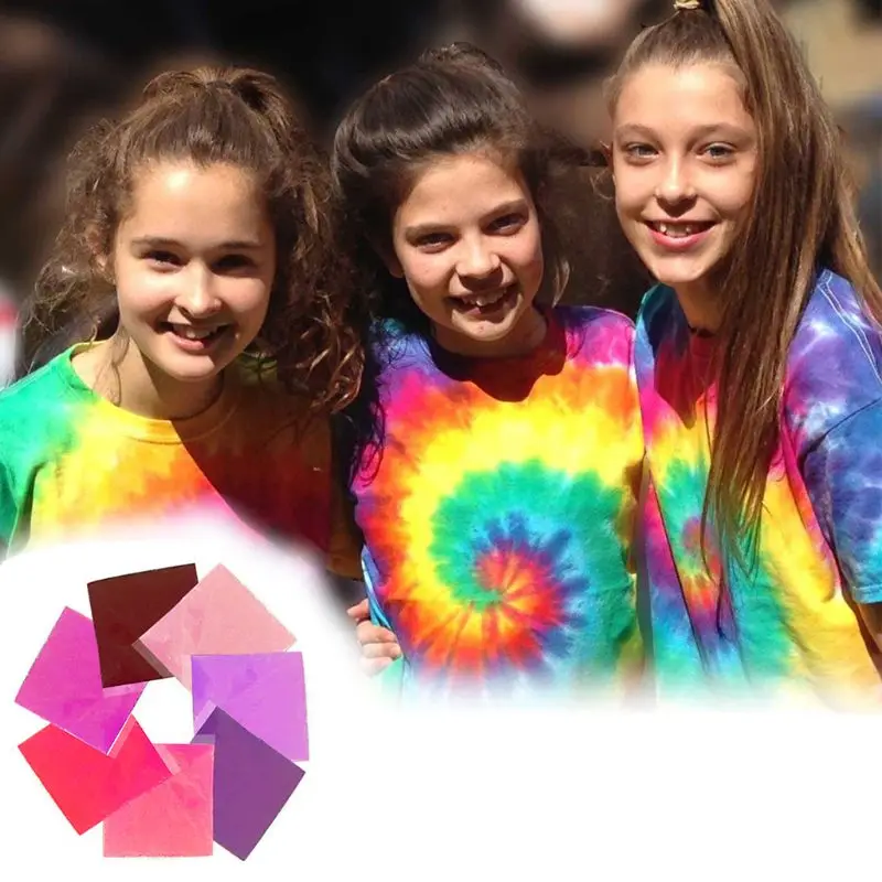 

Tie Dye Pigment Powder Cotton Linen Cold Water Textile Clothes Change Bright Colorful Non-Toxic Graffiti Painting DIY Kit
