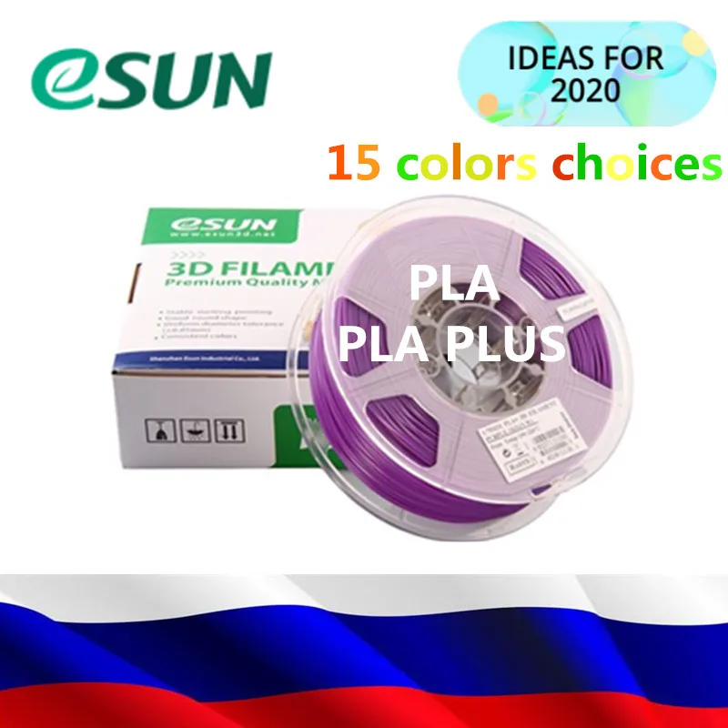 Beste Esun 1.75 Mm Pla Pla Pro (Pla) 3D Printer Filament 1Kg Spool Multi Kleuren Pla Pla Plus 3D Printer Materialen Alleen Voor Rusland!