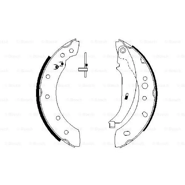 Колодки барабанные с ABS\ Peugeot 206 1.1i/1.4i/1.6i/2.0HDi 98 B