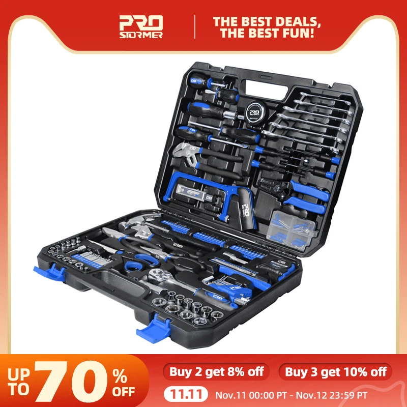 Set Alat Tangan 198 Buah Alat Perbaikan Rumah Diy Kit Alat Pertukangan Tas Alat Perbaikan Mobil Set Kunci Pas Gergaji Obeng Oleh Prostormer Alat Tangan Set Aliexpress