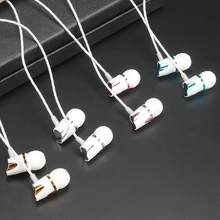 100 шт 3,5 мм Внутренние умные универсальные тюнинговые музыкальные наушники с гальваническим покрытием для мобильных телефонов