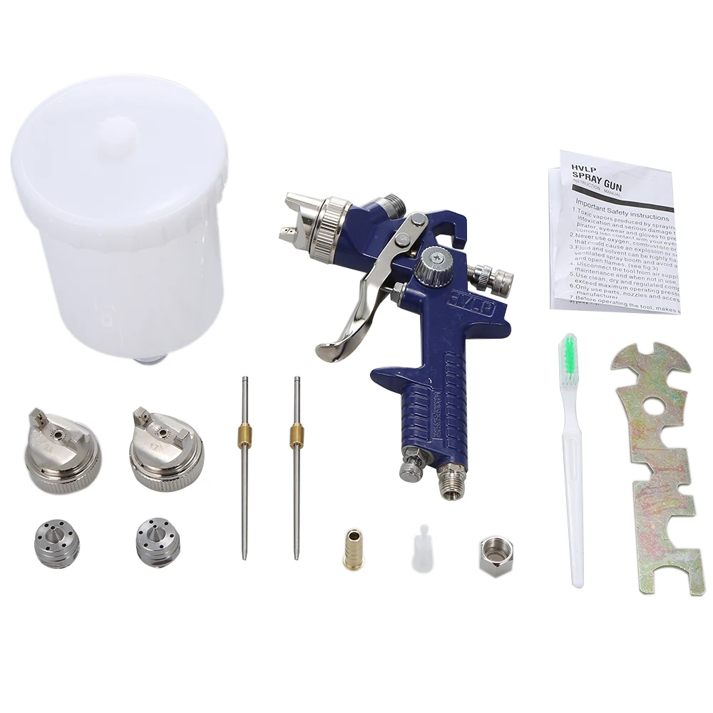 Мини Аэрограф распылитель краски воздуха набор инструментов HVLP для автомобилей из алюминиевого сплава удобный распылитель с 1,4 мм 1,7 мм 2,0 мм сопла