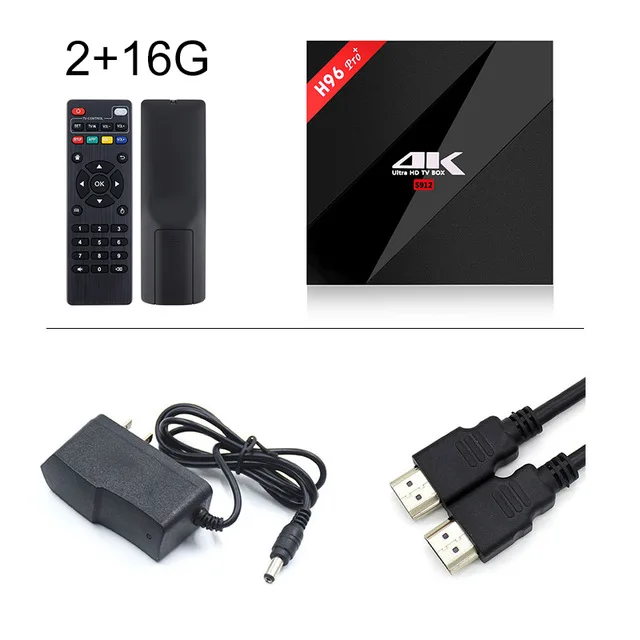 2G 16G H96 Pro plus Android 7,1 ТВ приставка 2G/3G ram 3 2G rom Amlogic S912 Восьмиядерный ТВ приставка BT4.1 2,4G+ 5G двойной Wifi смарт медиаплеер - Цвет: 2G 16G