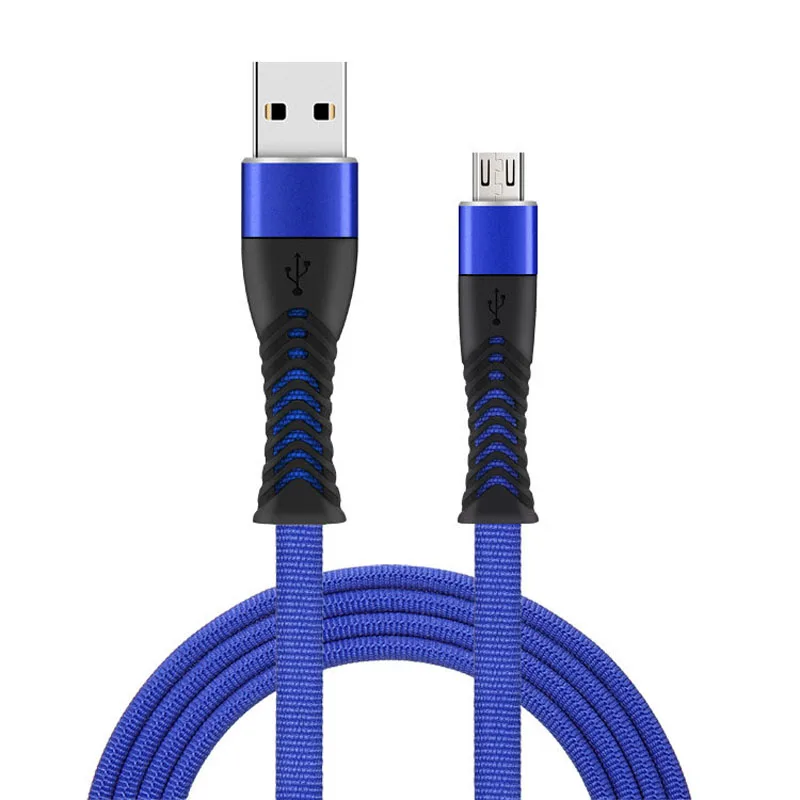 USB кабель для быстрой зарядки 2,4 A для iPhone 11 XS Max XR Xiaomi huawei, нейлоновый кабель type C Micro Android, USB кабель для быстрой зарядки 1 м